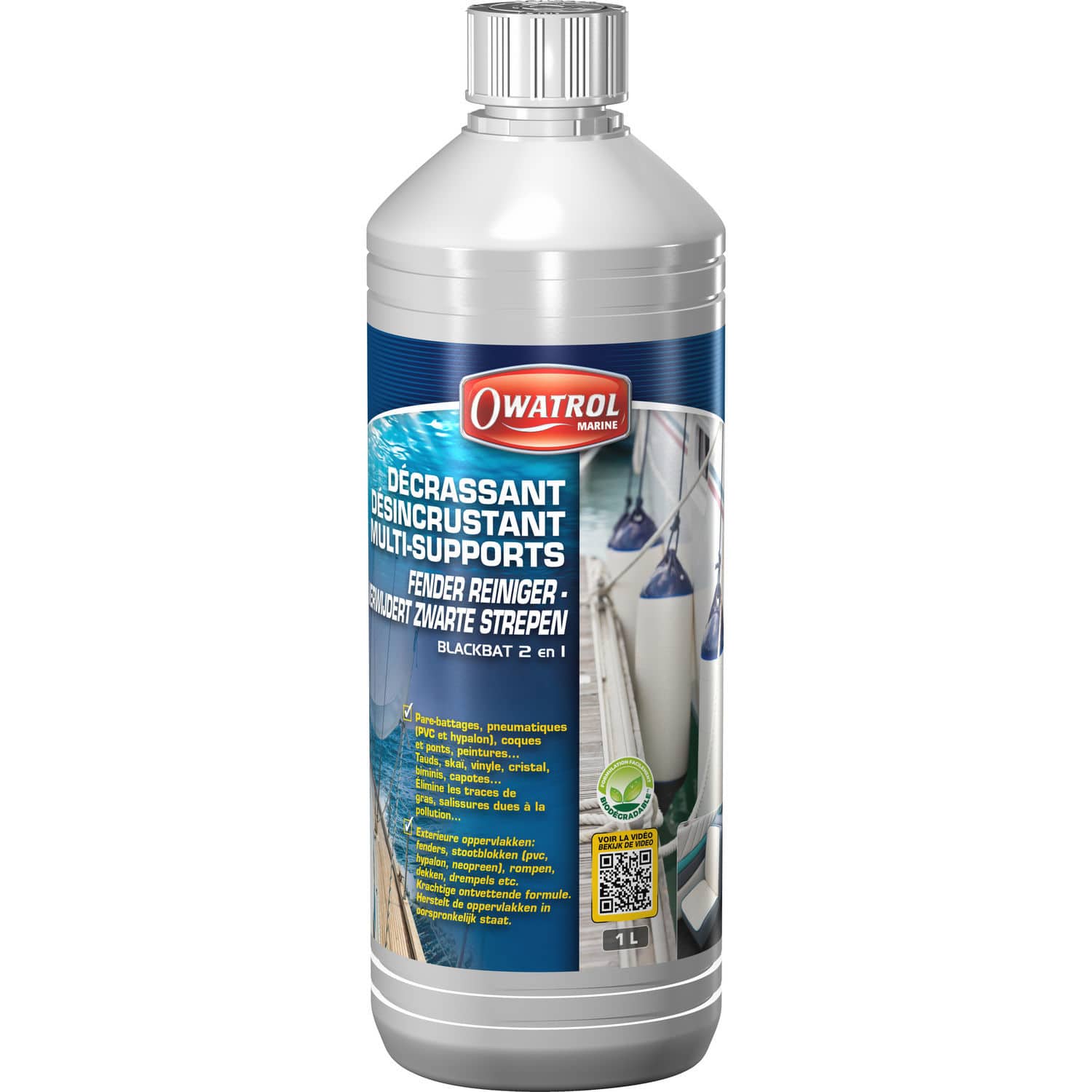 Fender cleaner BLACK BAT 2 EN 1 DURIEU GROUP for boats