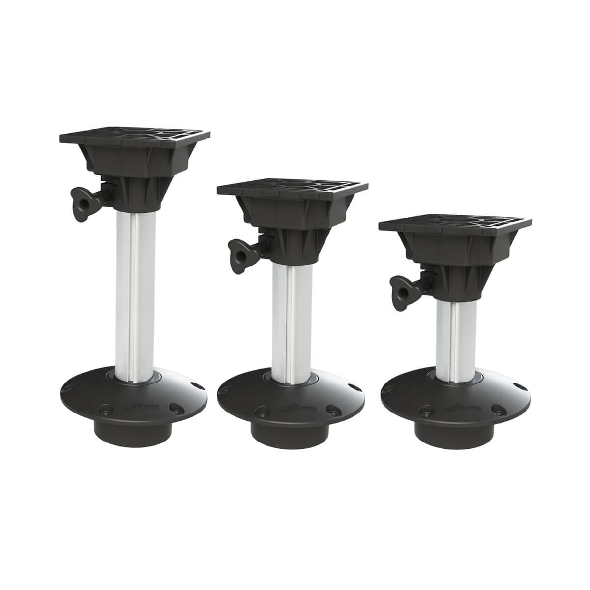 Oceansouth Asiento De Barco Pedestal De Base Fija (24") Accesorios De Barco Asientos Pontón Jon Pesca Pedestal Bass Barcos Base Marina Liquidación Montaje Poste Giratorio Actualizaciones Silla