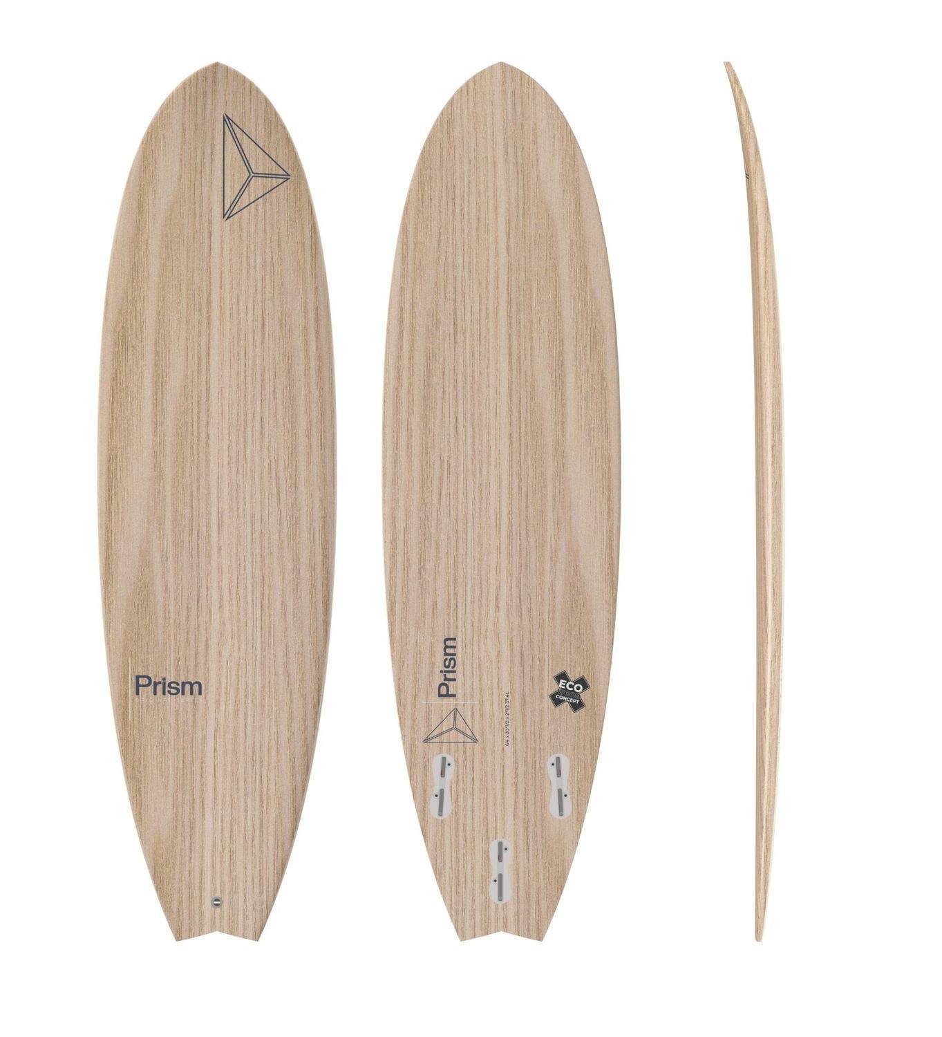 Fish surfboard Fish 6’4 PAULOWNIA ORIGINAL SERIES FCS 2 Prism