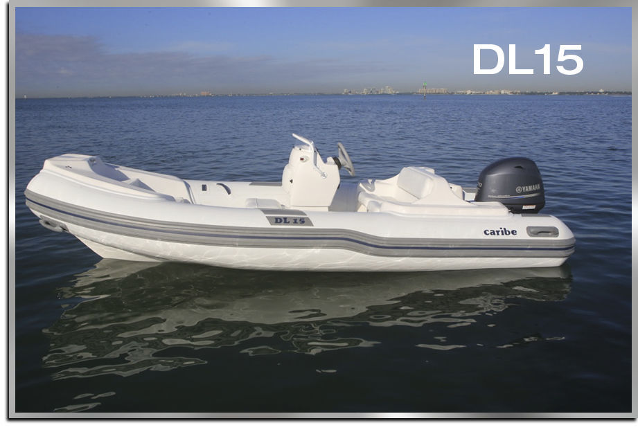 Outboard inflatable boat DL15 Make Sense Marine Corp DBA Caribe