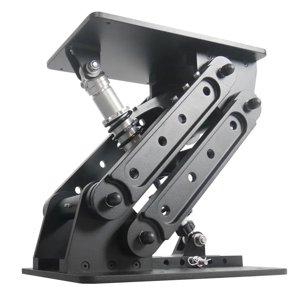 Marine Seat Pedestal With Slide Adjustable Boat Seat Pedestal With Slide & 360° Swivel - Height From 14" To 20", Silver, For Most Fishing Boats Height Adjustable Boat Seat Base