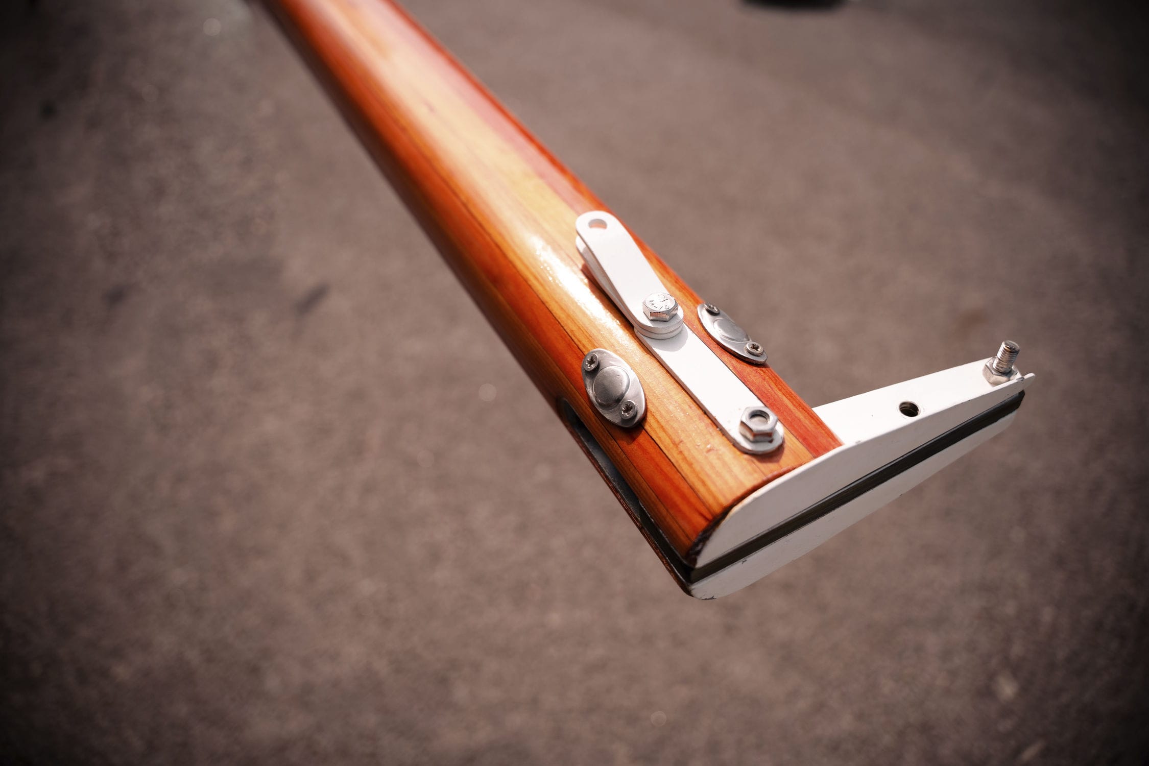 Sailing dinghy mast BERMUDIEN WoodSpars wooden / racing / classic