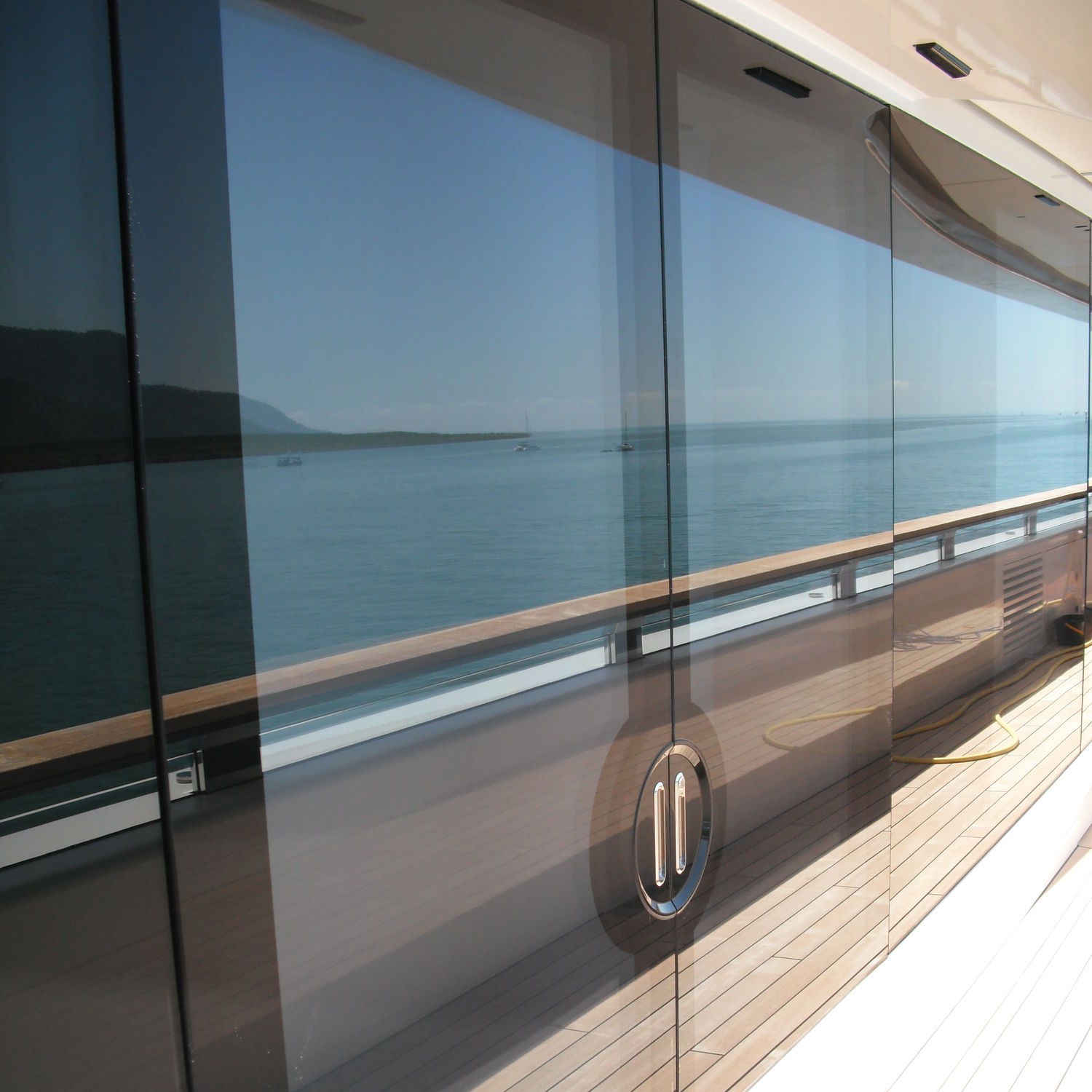Sliding sliding glass door FPOD RM Nautical for yachts / automatic
