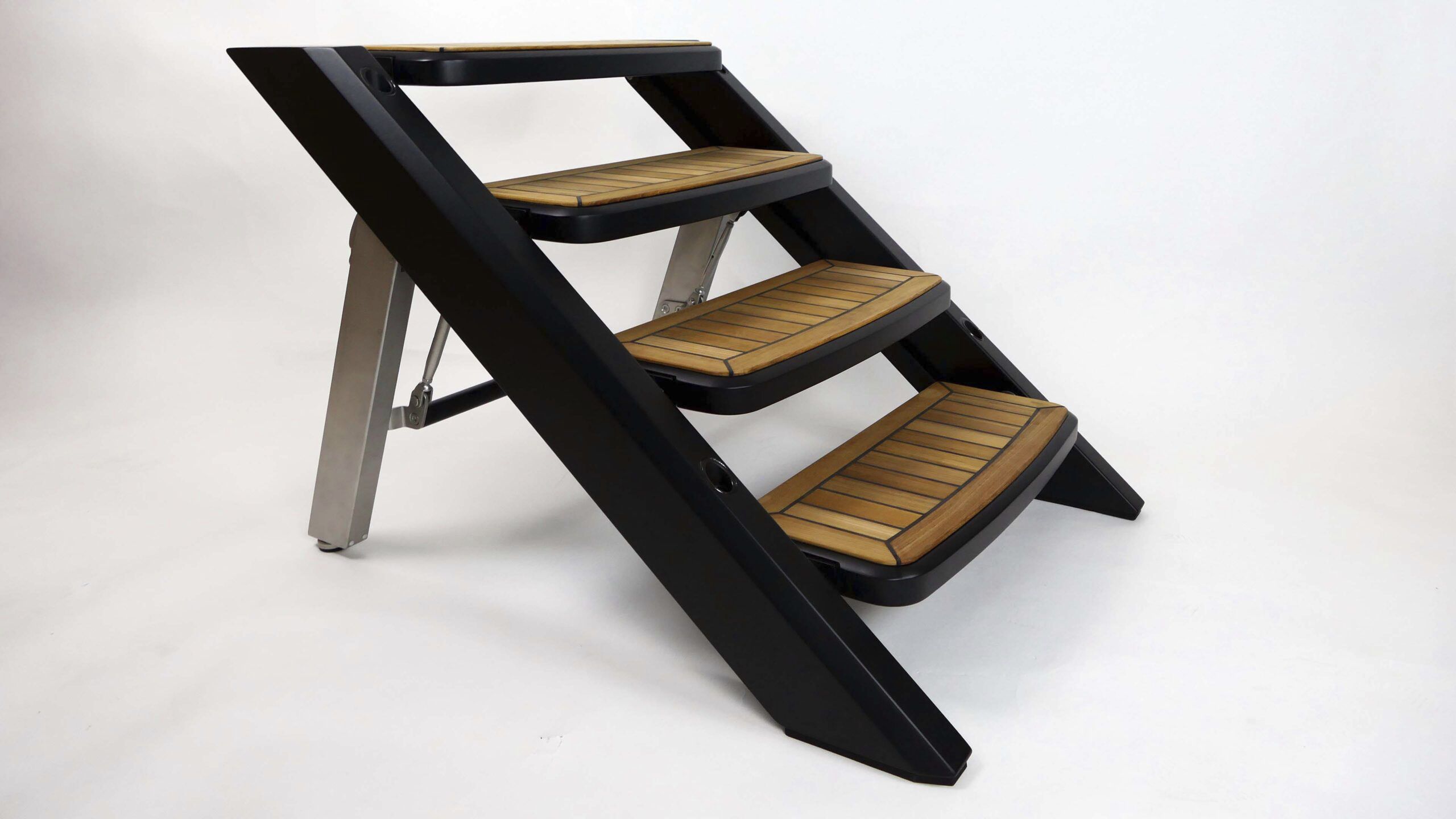 Stainless steel boat step - Carbon foldable dock step - X-Quip