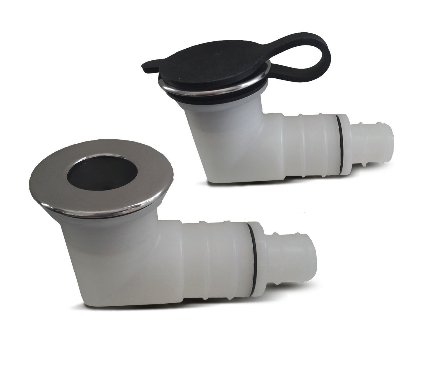 CROSSBODY 2 Pcs Thru Hull Fitting - Plastic Through Hull Connector, Straight Thru