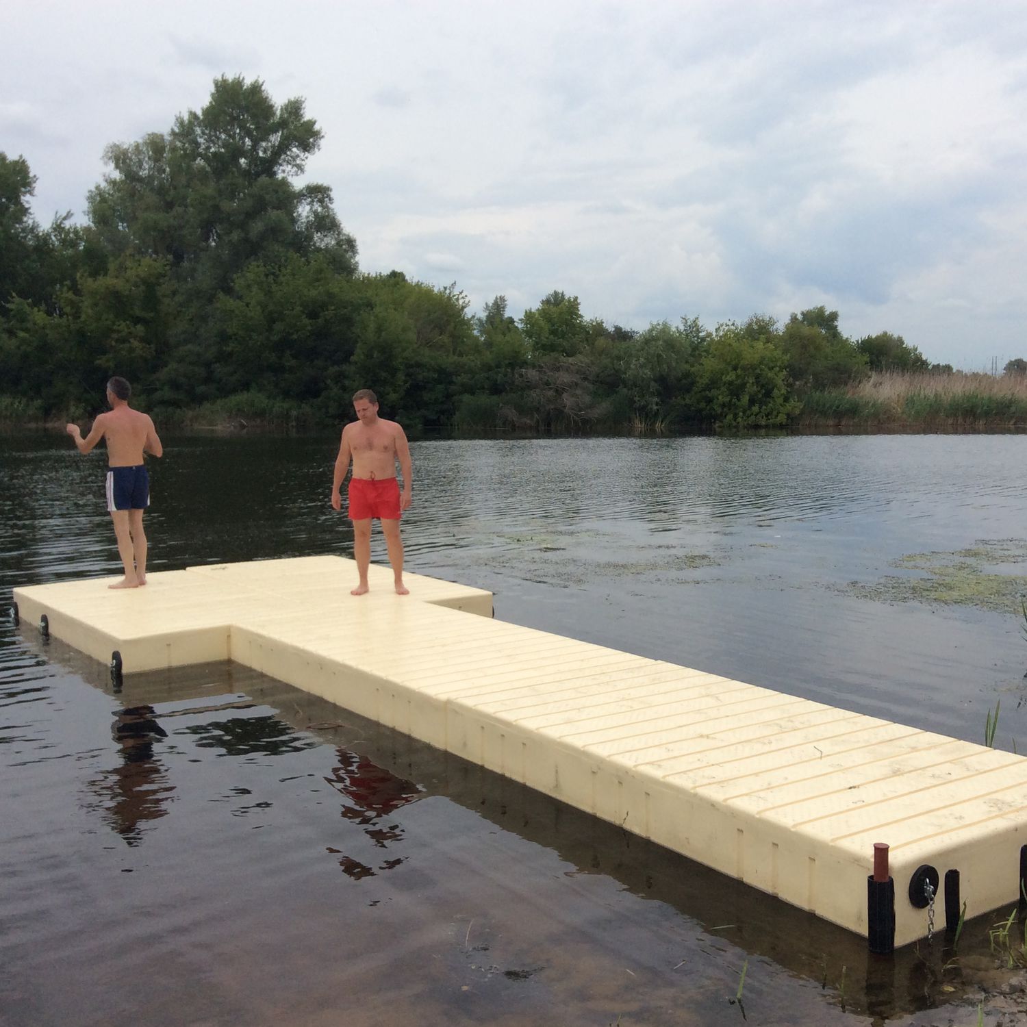Floating dock 3x1.5 UHP modular / mooring / for marinas