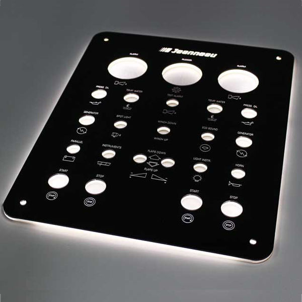 Boat monitoring and control panel Arte & Comunicazione S.r.l. for yachts / touch screen / custom