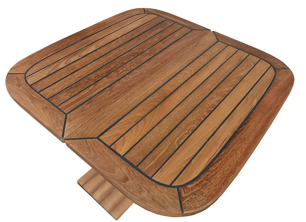 Boat table June T Mia Marin folding / adjustable / teak