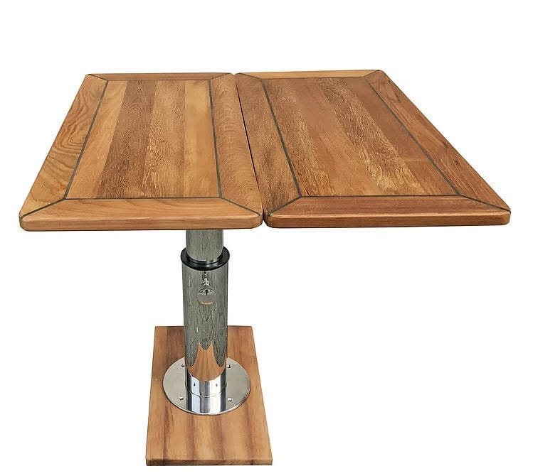 Boat table July T Mia Marin folding / adjustable / teak