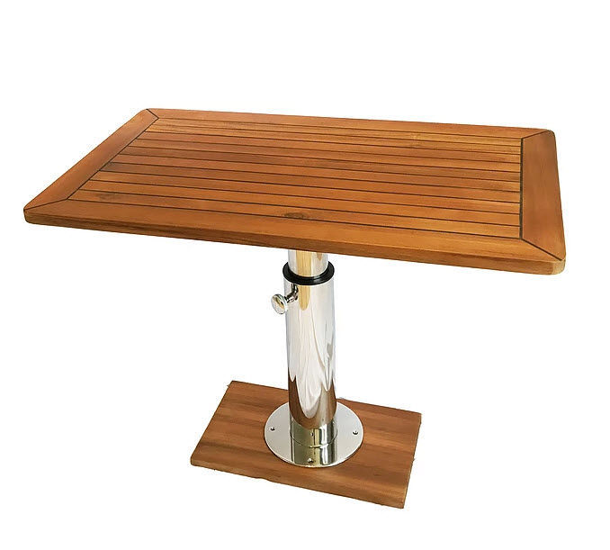 Boat table Ruby T Mia Marin adjustable / teak