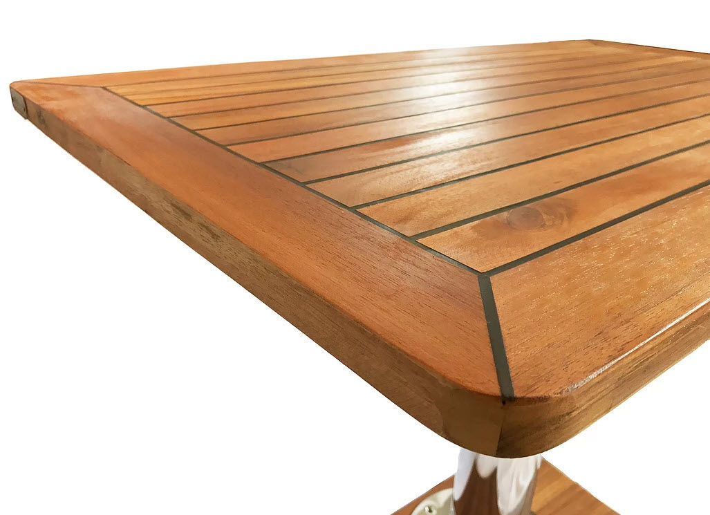 Boat table Ruby T Mia Marin adjustable / teak