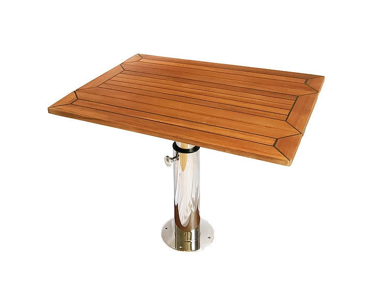 Boat table Rio Mia Marin folding / adjustable / teak