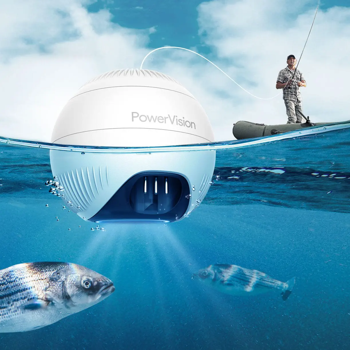 Boat fish finder - PowerSeeker - Powervision Oy - color / portable