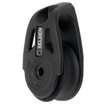 Cheek block / flat / single / with fork
