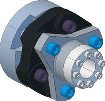 Flexible mechanical coupling / for boats...
