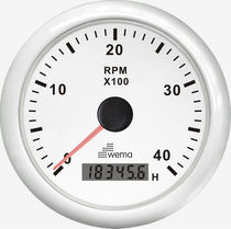 Analog tachometer / for boats / with engine...