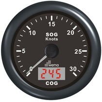 Boat speed log / digital / analog