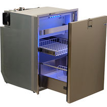 Boat refrigerator-freezer / built-in / stainless...