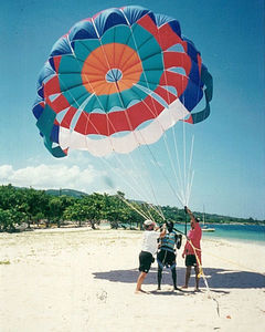 beach launch parasail