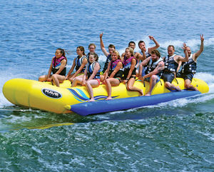 12-person max. towed banana buoy