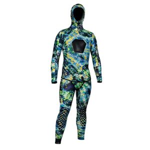 Spearfishing wetsuit - Blue Water / Green / Dual Camo / Reef Camo - Rob  Allen - one-piece / with hood / other