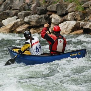 white-water canoe