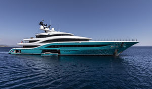 cruising mega-yacht