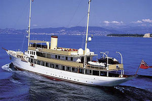 cruising mega-yacht