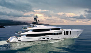 cruising mega-yacht
