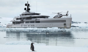 cruising mega-yacht