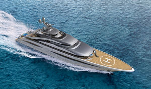 cruising mega-yacht