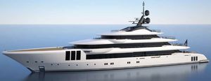 cruising mega-yacht