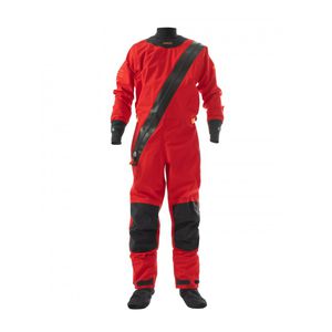 TRILAMINATE DRY SUIT FRONT ZIPPER with booties red - Sopras Tek