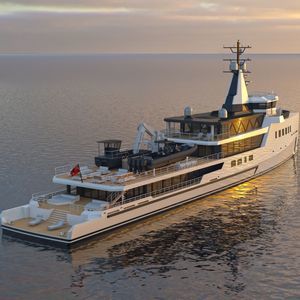 cruising mega-yacht