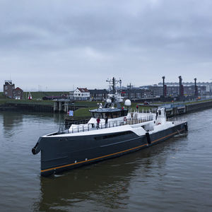 cruising mega-yacht