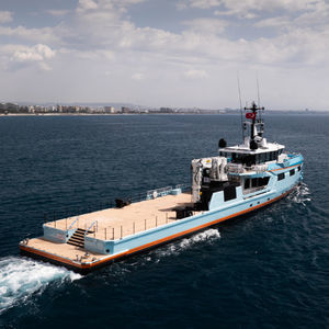 cruising mega-yacht