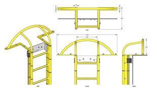metal grab rail