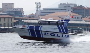 patrol boat / rescue boat / military boat / pilot boat