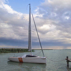 racing sailboat