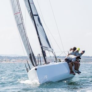 racing sailboat