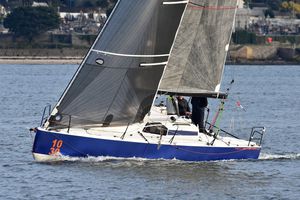 racing sailboat