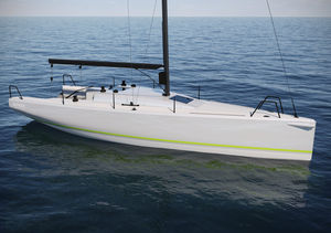 cruising-racing sailboat