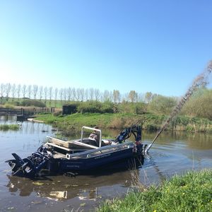 mowing boat