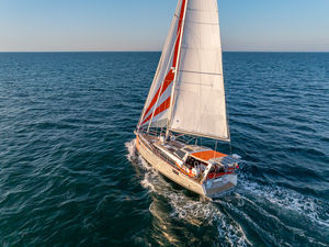 cruising sailboat