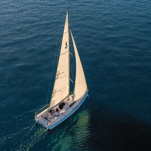 cruising-racing sailboat