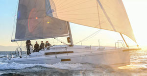 cruising-racing sailboat