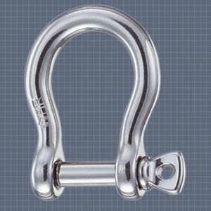 bow shackle for sailboats / forged / stainless steel