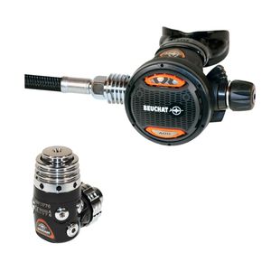 first and second stage scuba regulator