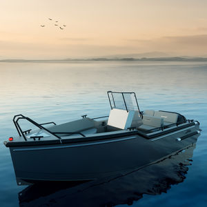 Outboard day fishing boat - 22 Nordic - SAVER S.R.L. - wheelhouse