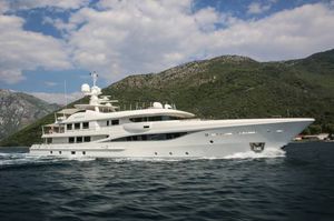 cruising mega-yacht